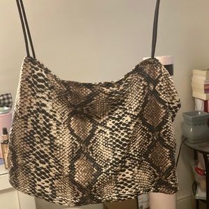 Shein snake skin tank top